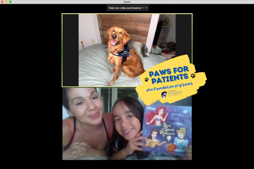virtual therapy dog reading